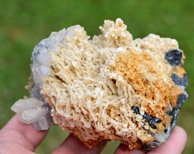Quartz & Calcite Sphalerite 400 grams - Cavnic, Maramureș, Romania