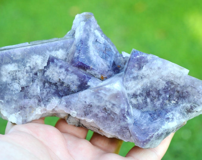 Fluorite 970 grams - Greenlaws Mine, Daddry Shield, Stanhope, UK