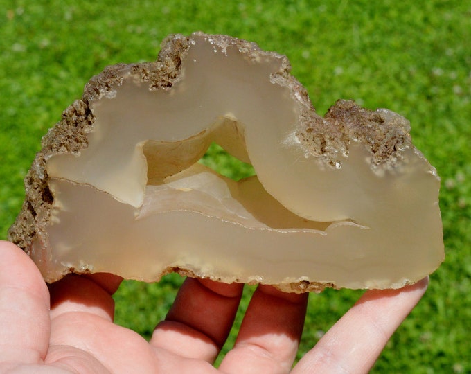 Slice - Agate 14 cm - 535 grams - Rio Grande do Sul, Brazil