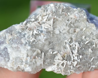 Fluorite & Barite 87 grams - Chaillac Mine, Chaillac, Indre, Centre-Val de Loire, France