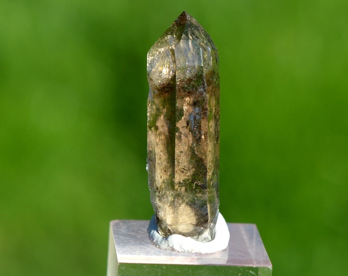 Smoky quartz 3.4 grams - Minstigertal (Münstigertal), Münster, Goms, Valais, Switzerland