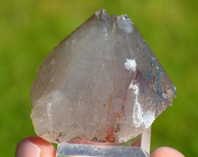 Smoky Quartz and Hematite, 68 grams - Bächenstock, Uri, Switzerland