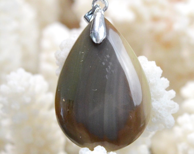 Jaspe Impérial 23 carats - pendentif cabochon pierre naturelle - Mexique // DJ57