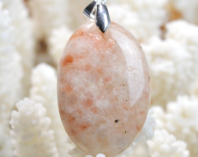 Pierre de soleil 62 carats - pendentif cabochon pierre naturelle - Inde / FN75