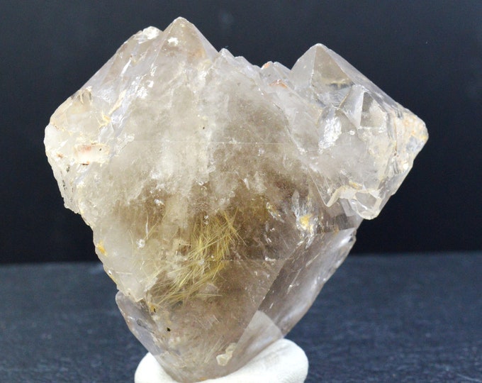 Rutile double-terminated smoky quartz 251 grams - Novo Horizonte, Bahia, Brazil