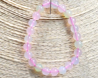 Bracelet - Calcédoine - perles 8 mm - Turquie