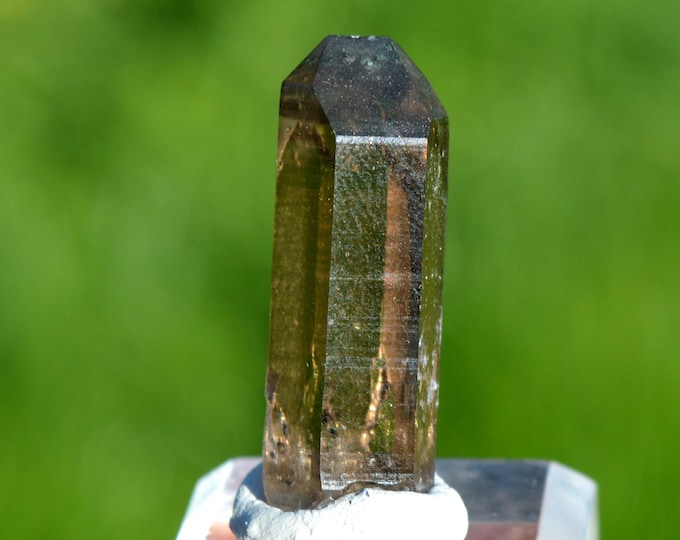 Smoky quartz 8.4 grams - Minstigertal (Münstigertal), Münster, Goms, Valais, Switzerland