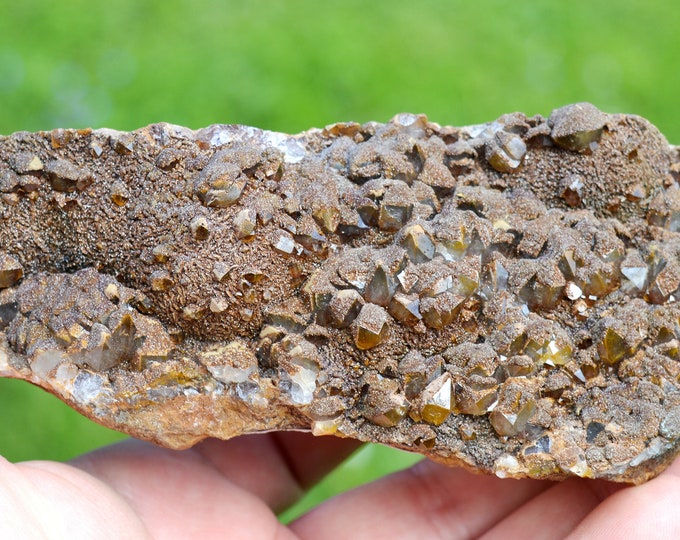Siderite & Quartz 767 grams - Peyrebrune, Montredon-Labessonnié, Castres, Tarn, Occitanie, France