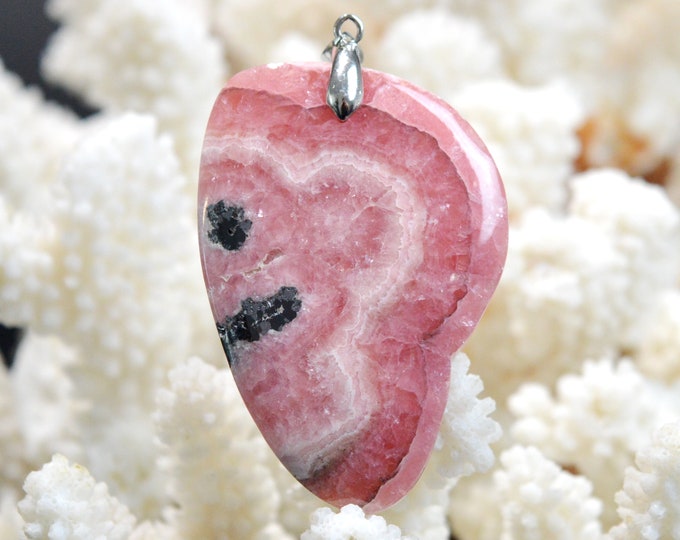 Rhodochrosite 157 carats - natural stone cabochon pendant - Argentina / FG39