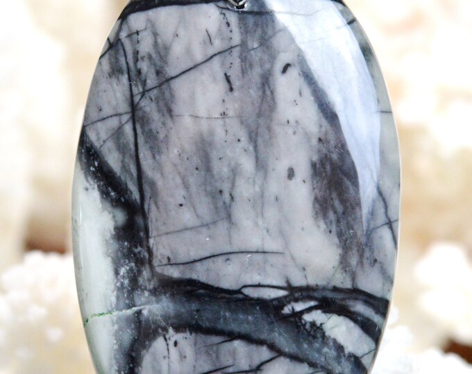 79 Carat Picasso Jasper - Natural Gemstone Cabochon Pendant - Utah, USA // AH73