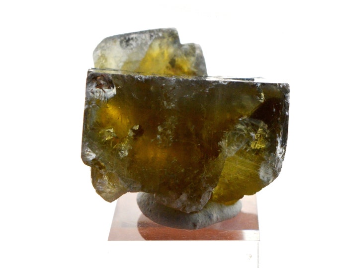 Fluorite 27 grams - Valzergues, Villefranche-de-Rouergue, Aveyron, Occitanie, France