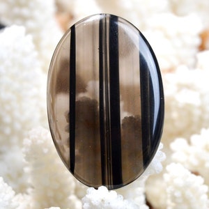 Obsidienne Midnight 75 carats - cabochon pierre naturelle - USA / EM12