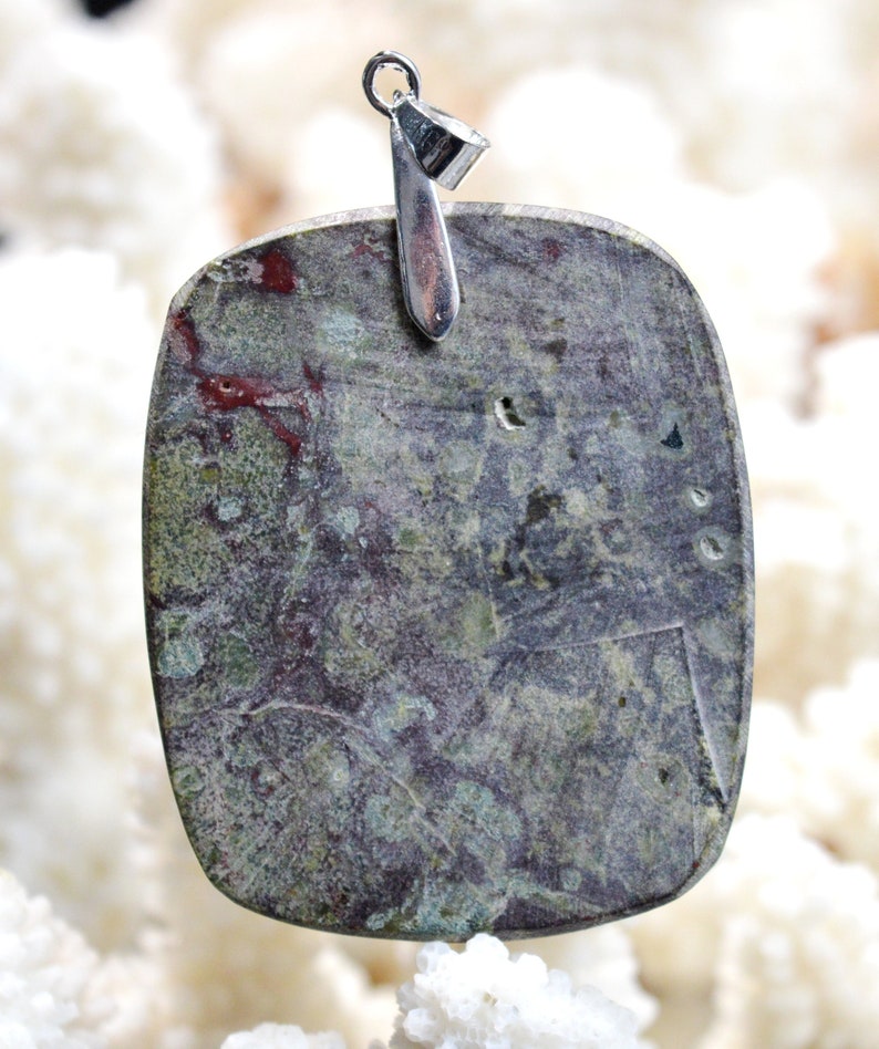 Jaspe Dragon Blood 186 carats Australia Ref BD57 cabochon pendant natural stone