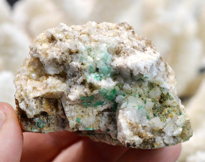 Quartz & Baryte Malachite 168 grams - Saint-Girons, Ariège, Occitanie, France
