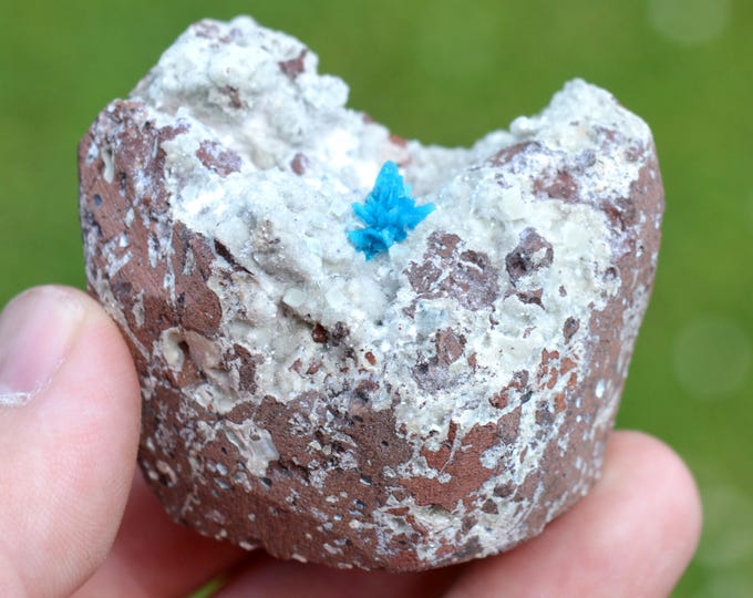 Cavansite & Chalcedony 130 grams - Wagholi Quarries, Wagholi, Pune District, Maharashtra, India