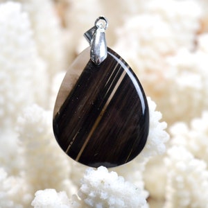 44 Carat Obsidian - Natural Stone Cabochon Pendant - USA // DC63