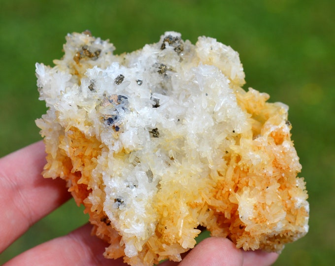 Quartz & Pyrite Tetrahedrite 170 grams - Cavnic Mine, Cavnic, Maramureș, Romania