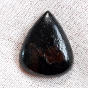 Grenat Spessartine & Tourmaline Schorl 59 carats - cabochon pierre naturelle - Pakistan / ES66