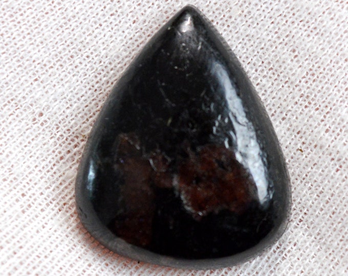 Grenat Spessartine & Tourmaline Schorl 59 carats - cabochon pierre naturelle - Pakistan / ES66