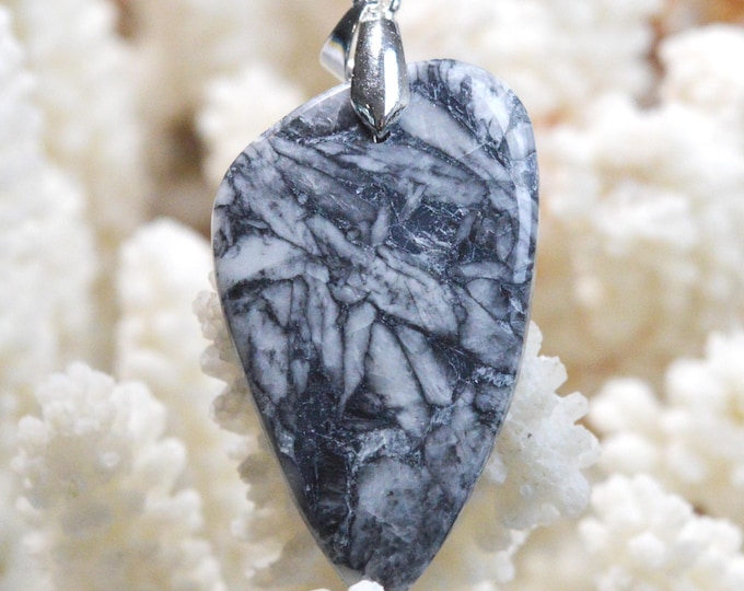 Pinolite 42 carat - natural stone cabochon pendant - Austria / FS3