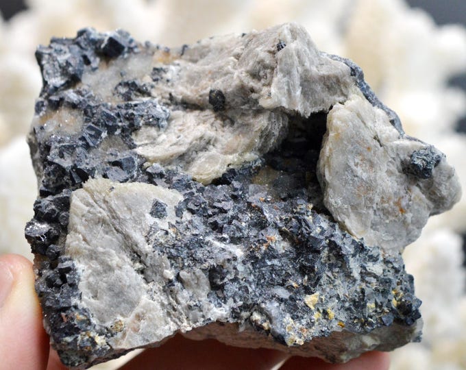 Baryte & Galena Chalcedony 427 grams - Le Buisson Mine, Montmirat, Saint-Étienne-du-Valdonnez, Mende, Lozère, Occitanie, France
