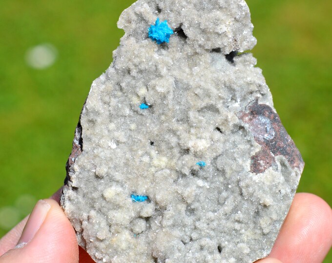 Cavansite & Chalcedony 111 grams - Wagholi Quarries, Wagholi, Pune District, Maharashtra, India