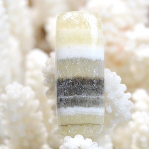 Calcite zébrée 43 carats - pendentif cabochon pierre naturelle - Mexique / EL68