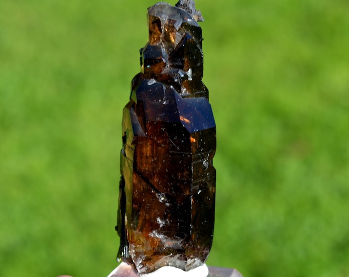 Smoky Quartz & Tourmaline var. Verdelite 85 grams - Golconda pegmatite field, Governador Valadares, Minas Gerais, Brazil