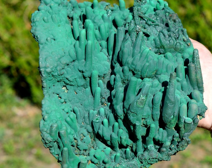 Malachite 2140 grams - Kolwezi mining district, Lualaba, DR Congo