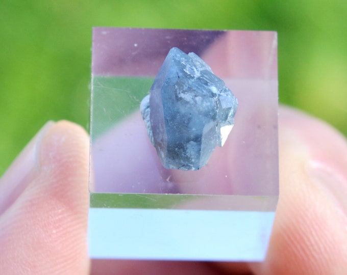 Quartz & Magnesio-Riebeckite 0.9 grams - Kunar Mine, Afghanistan
