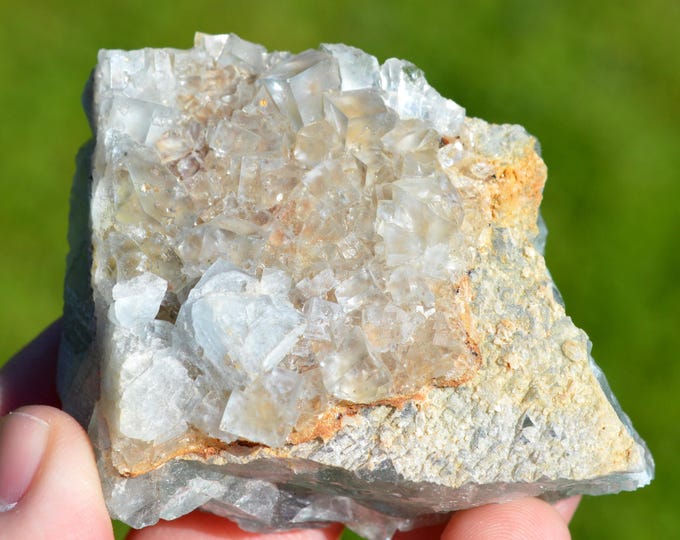 Fluorite 138 grams - La Barre Mine (La Martinèche Mine), Saint-Jacques-d'Ambur, Puy-de-Dôme, Auvergne-Rhône-Alpes, France