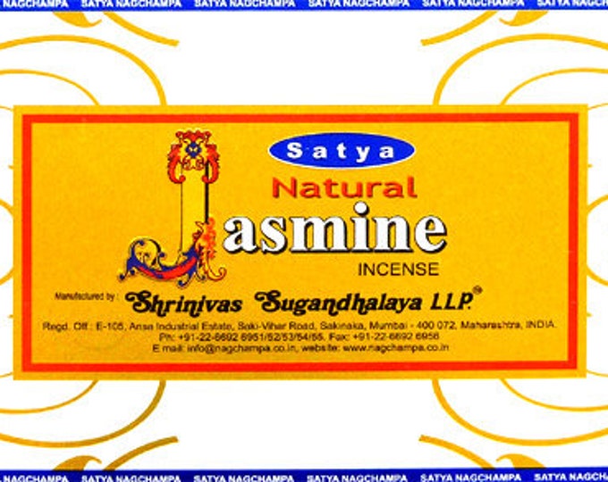 Incense - Satya - Natural Jasmine Perfume - One box