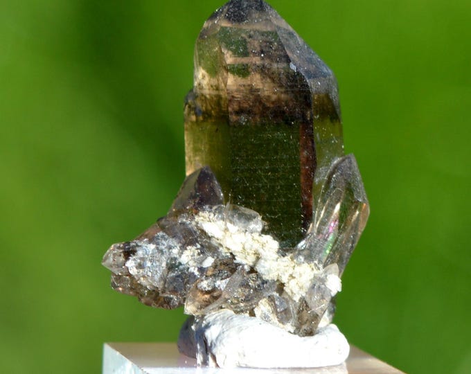 Smoky quartz 5.2 grams - Minstigertal (Münstigertal), Münster, Goms, Valais, Switzerland