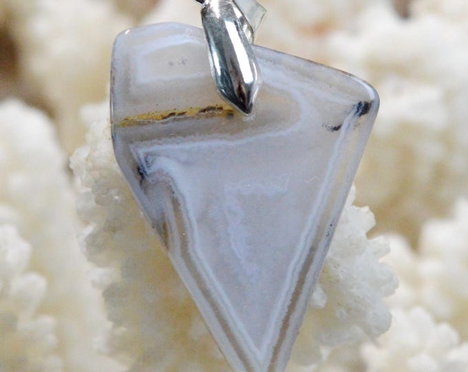 Agate Polyedrique 36 carats - pendentif pierre naturelle - Brésil / FW2