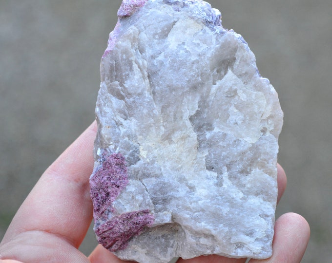 Tourmaline var. Rubellite & lepidolite 338 grams - Minas Gerais, Brazil