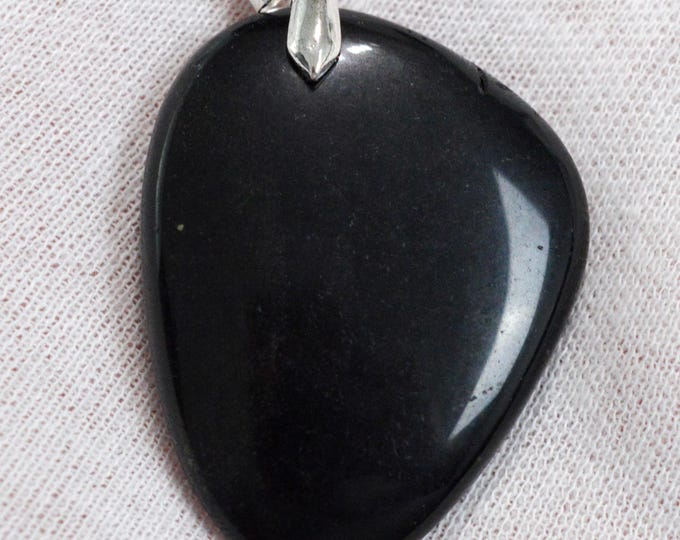 113 carat golden obsidian - natural stone cabochon pendant - Mexico /FU41