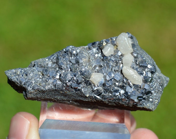 Skutterudite & Calcite 95 grams - Bou Azzer mining district, Drâa-Tafilalet Region, Morocco