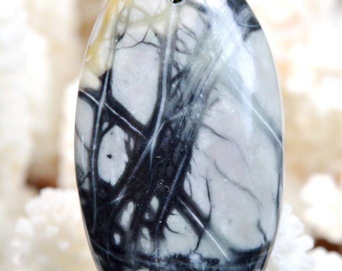 93 Carat Picasso Jasper - Natural Gemstone Cabochon Pendant - Utah, USA // AH65