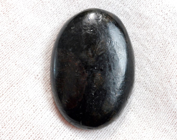 Grenat Spessartine & Tourmaline Schorl 97 carats - cabochon pierre naturelle - Pakistan / ES56