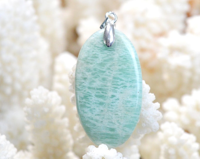 29 carat Amazonite - natural stone cabochon pendant - Brazil / EP31