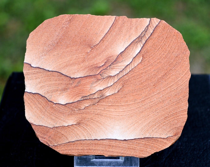 Slice - Stoneware / Sandstone 176 grams - Kanab, Utah, USA - Natural landscape painting interior decoration