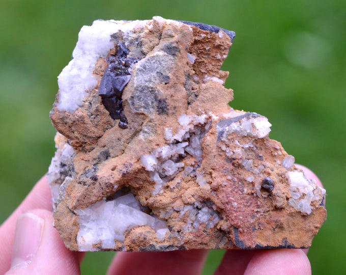 Sphalerite & Calcite 132 grams - Saint-Pons, Barcelonnette, Alpes-de-Haute-Provence, Provence-Alpes-Côte d'Azur, France