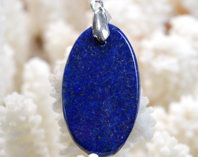 44-carat Lapis Lazuli - natural stone cabochon pendant - Afghanistan /FY87