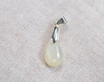 Pierre de lune blanche 9.5 carats - pendentif cabochon pierre naturelle - Tanzanie / FV17