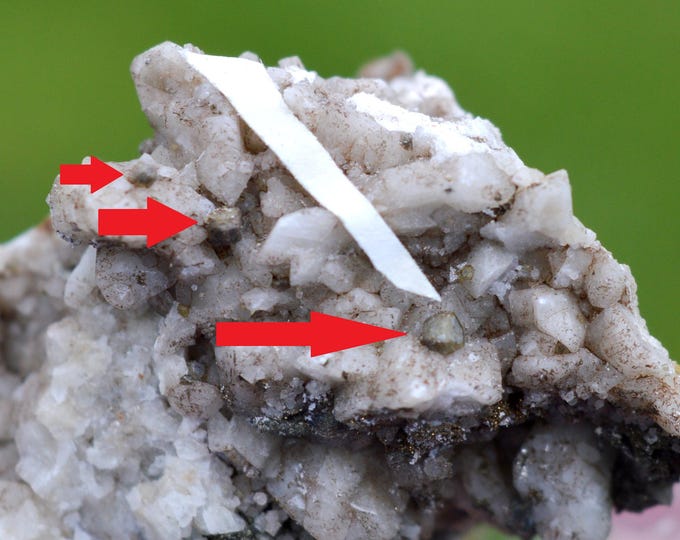 Donnayite-(Y) & Calcite 11 grams - Poudrette quarry, Mont Saint-Hilaire, La Vallée-du-Richelieu RCM, Montérégie, Quebec, Canada