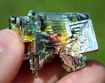 Cristalli metallici di bismuto, 62 grammi - Coltivati in laboratorio