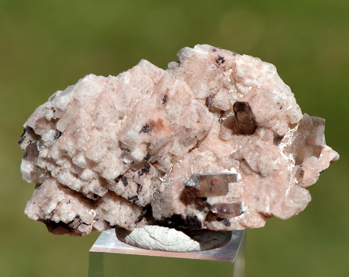 Smoky Quartz & Microcline 19 grams - "Black Hole" Pocket, CO Goethite Hill Claim, Park County, Colorado, USA