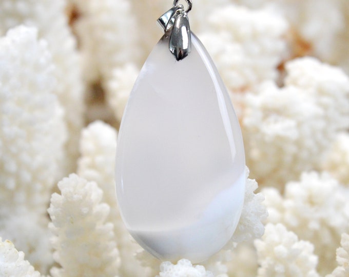 67 carat dendrite agate - natural stone cabochon pendant - Türkiye / FH11