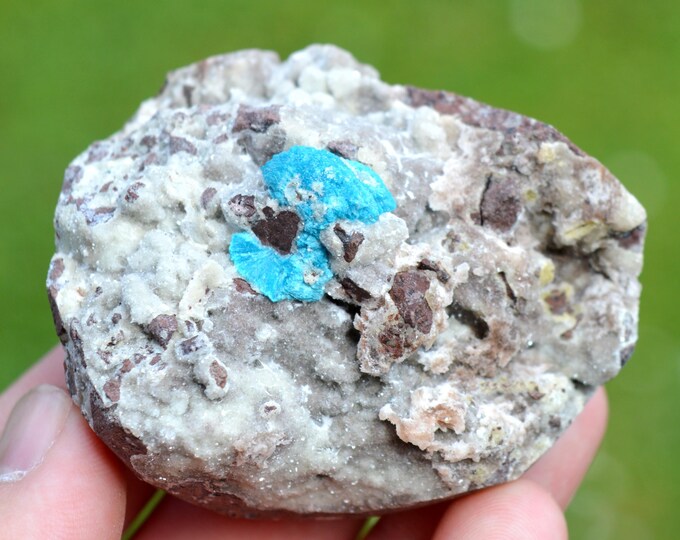 Cavansite & Chalcedony 135 grams - Wagholi Quarries, Wagholi, Pune District, Maharashtra, India