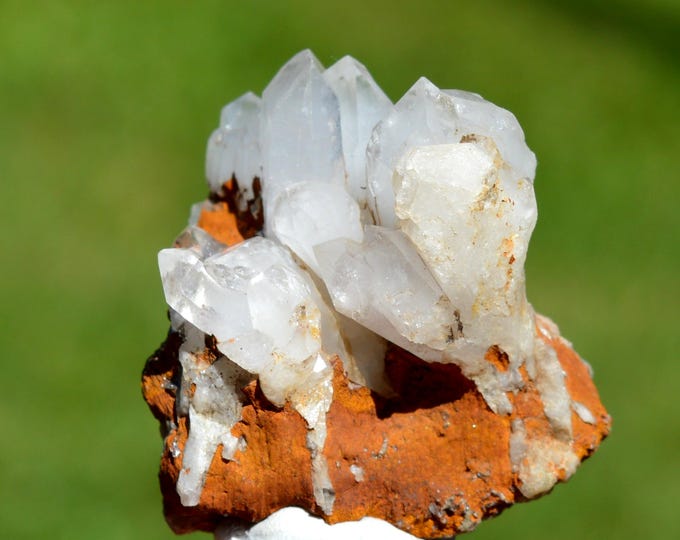 Quartz & Limonite 29 grams - Vizille, Grenoble, Isère, Auvergne-Rhône-Alpes, France